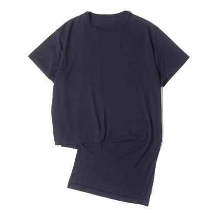 06SS ドレープ アシンメトリー バインダーネック Tシャツ (HR-T77-086) / POUR HOMME