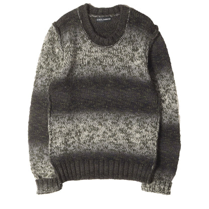 グラデーション ボーダー アルパカ混 ニット (GCO13K F17E2)