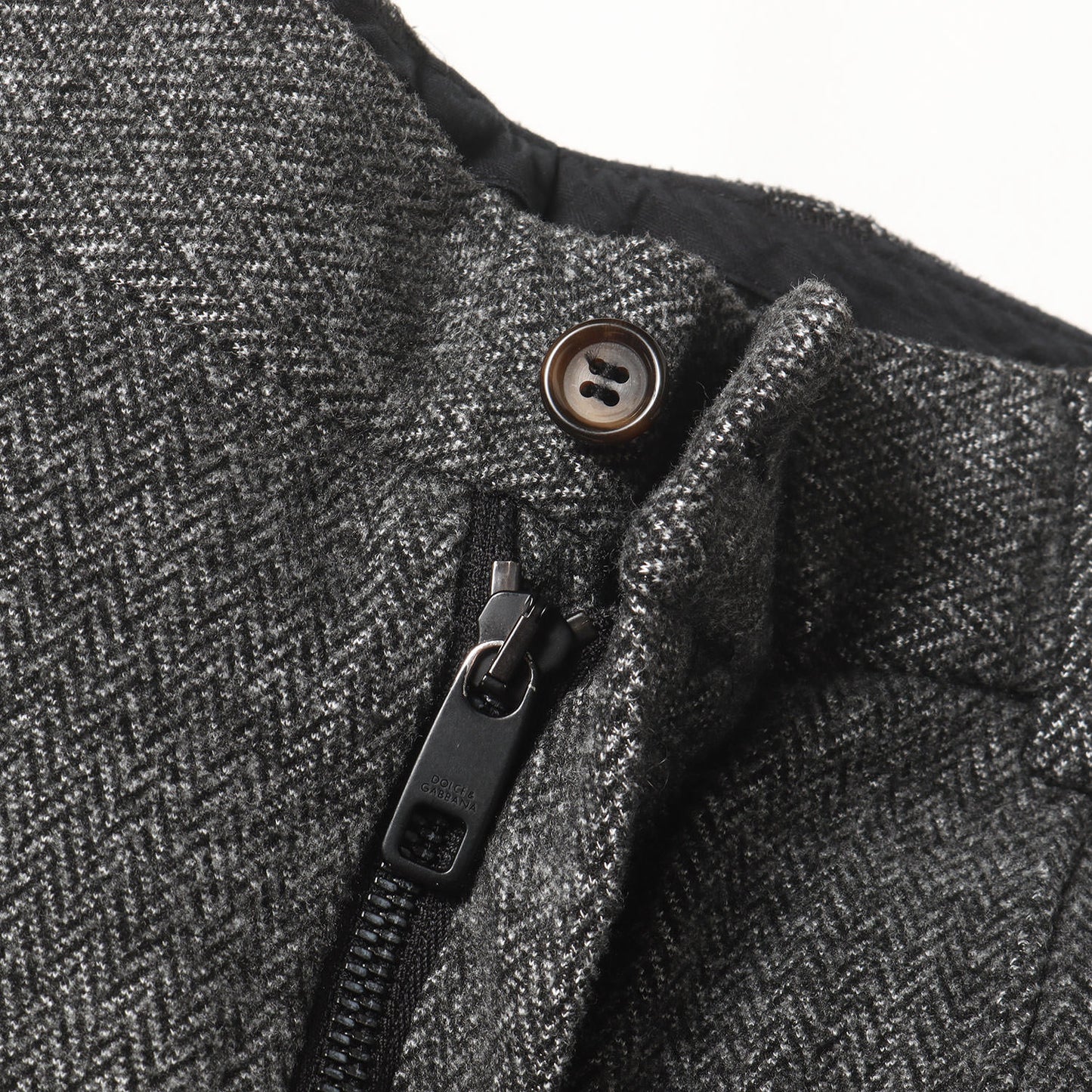 サイドライン ストレッチ ウールナイロン ヘリンボーン スラックス パンツ (GWL8AT FCGAE)