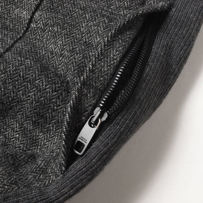 サイドライン ストレッチ ウールナイロン ヘリンボーン スラックス パンツ (GWL8AT FCGAE)