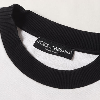 レオパード ワッペン D&G KING ロゴ トリム スウェット (G9JQ2Z G7MOJ) / 裏毛