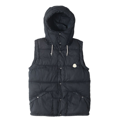 MONCLER V ×visvim フード付き ストレッチ コットンナイロン ダウンベスト (IDE)