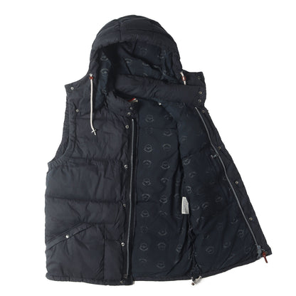 MONCLER V ×visvim フード付き ストレッチ コットンナイロン ダウンベスト (IDE)
