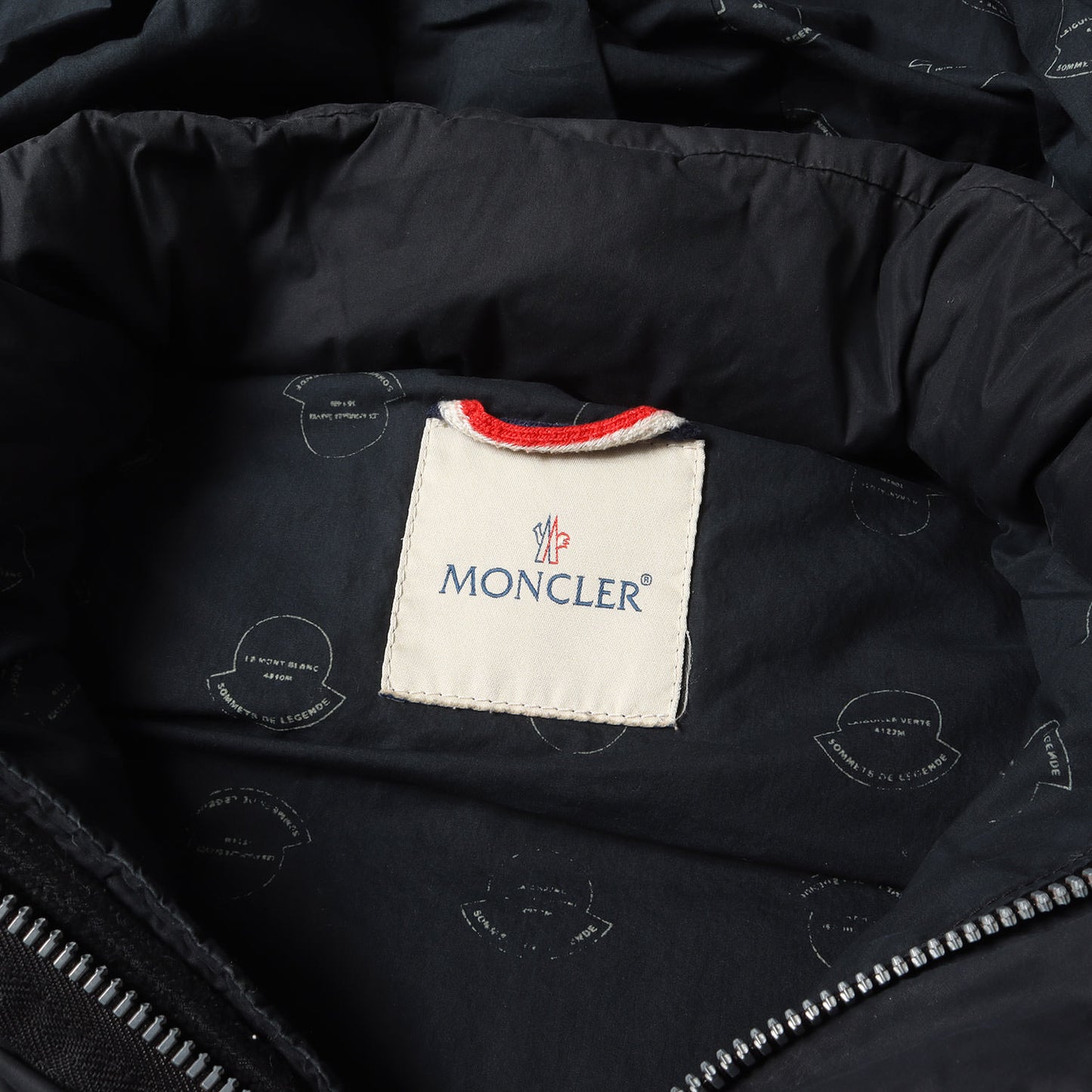 MONCLER V ×visvim フード付き ストレッチ コットンナイロン ダウンベスト (IDE)