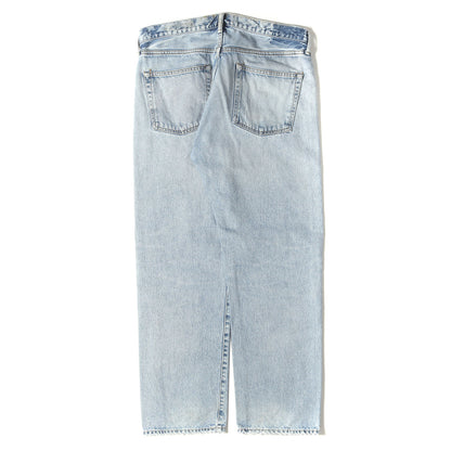 22SS ヴィンテージ加工 ワイド ストレート デニム パンツ (DONALD 3520600065) / ボタンフライ