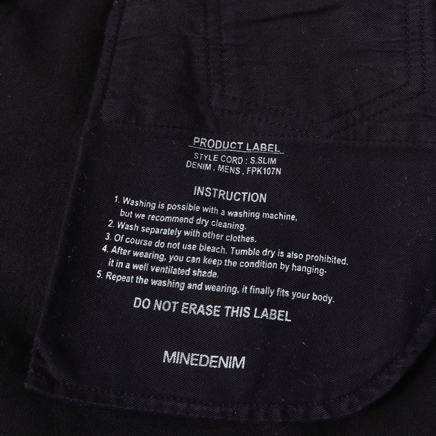 スーパースリム ストレッチ デニム スキニー パンツ (S.Slim STR OWS FPK107N-99) / ボタンフライ