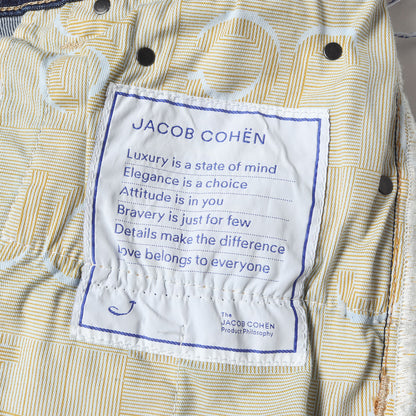 現行モデル スリム ストレッチ デニム パンツ (ウォッシュド インディゴブルーデニム NICK U Q E06 40 S 3623 164D) / ボタンフライ MADE IN ITALY