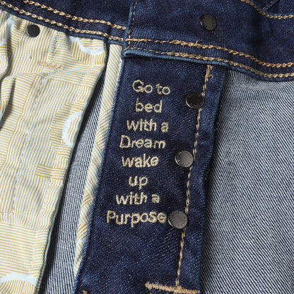 現行モデル スリム ストレッチ デニム パンツ (ウォッシュド インディゴブルーデニム NICK U Q E06 40 S 3623 164D) / ボタンフライ MADE IN ITALY