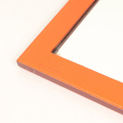 二つ折り レザー コンパクト ミラー / 2面鏡 MADE IN FRANCE