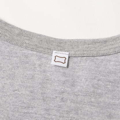 25SS ヴィンテージウォッシュ コットンレーヨン バインダーネック ポケット Tシャツ (SD 88/12 Pocket T VW)