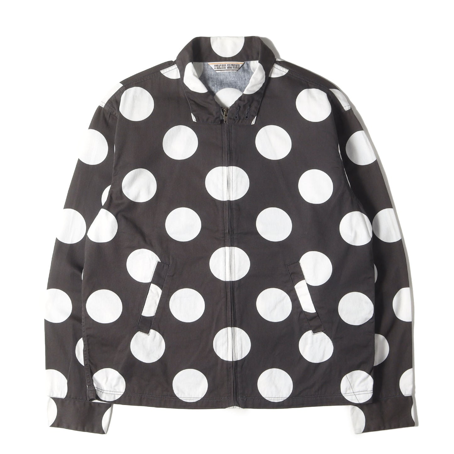 ドット ジップアップ ブルゾン ジャケット