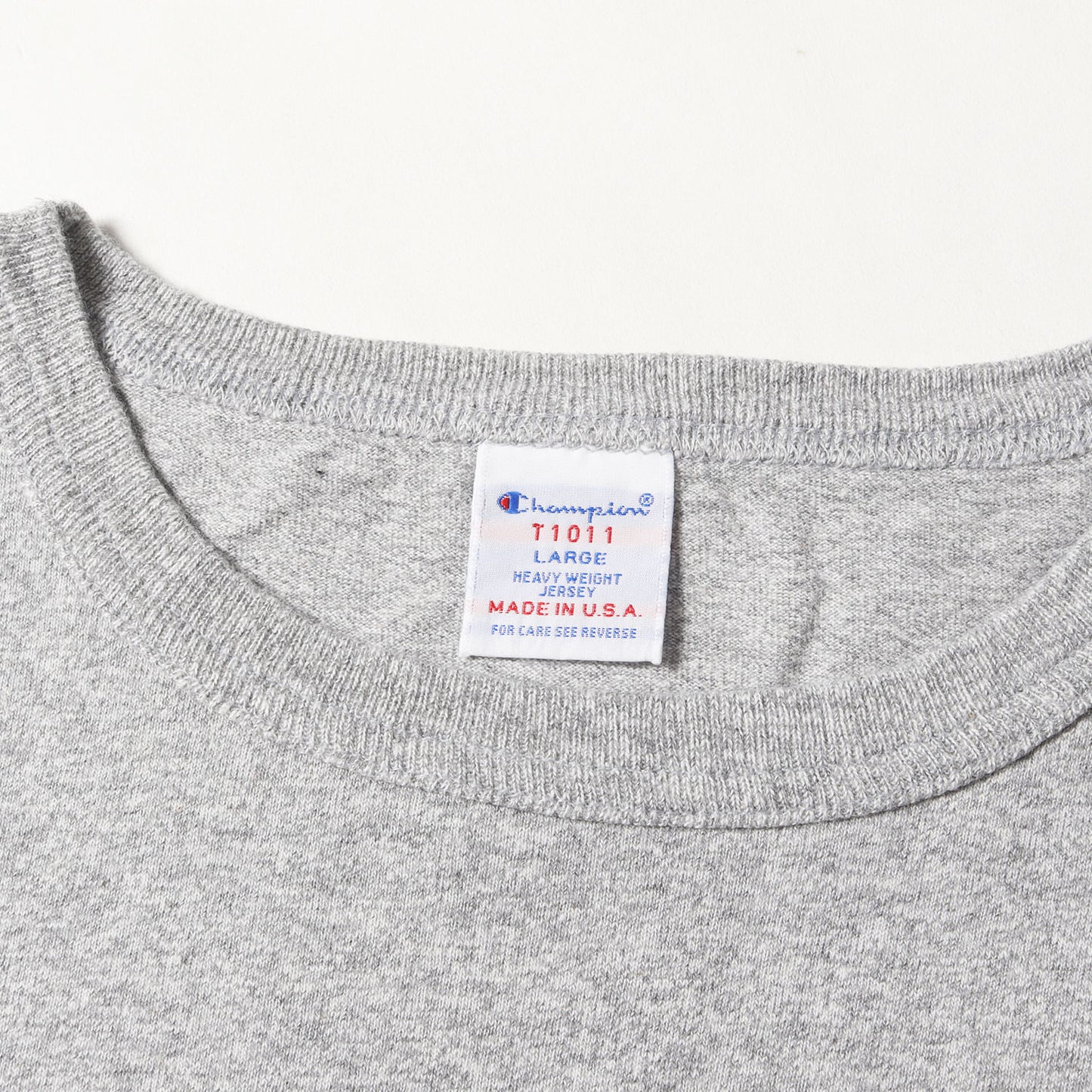 × Champion ボックス ロゴ ヘビーウェイト バインダーネック Tシャツ (CHAMPION × SD T1011) / MADE IN USA