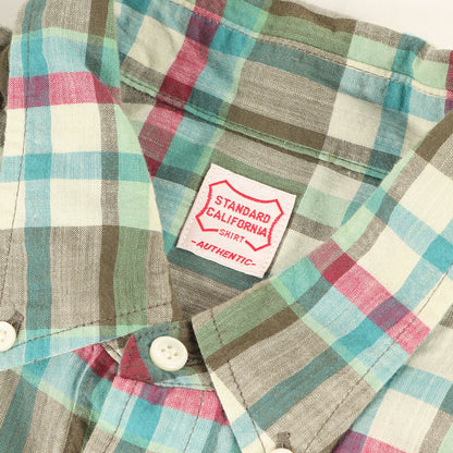 マドラスチェック ボタンダウン シャツ (SD Madras Check Button Down Shirt)