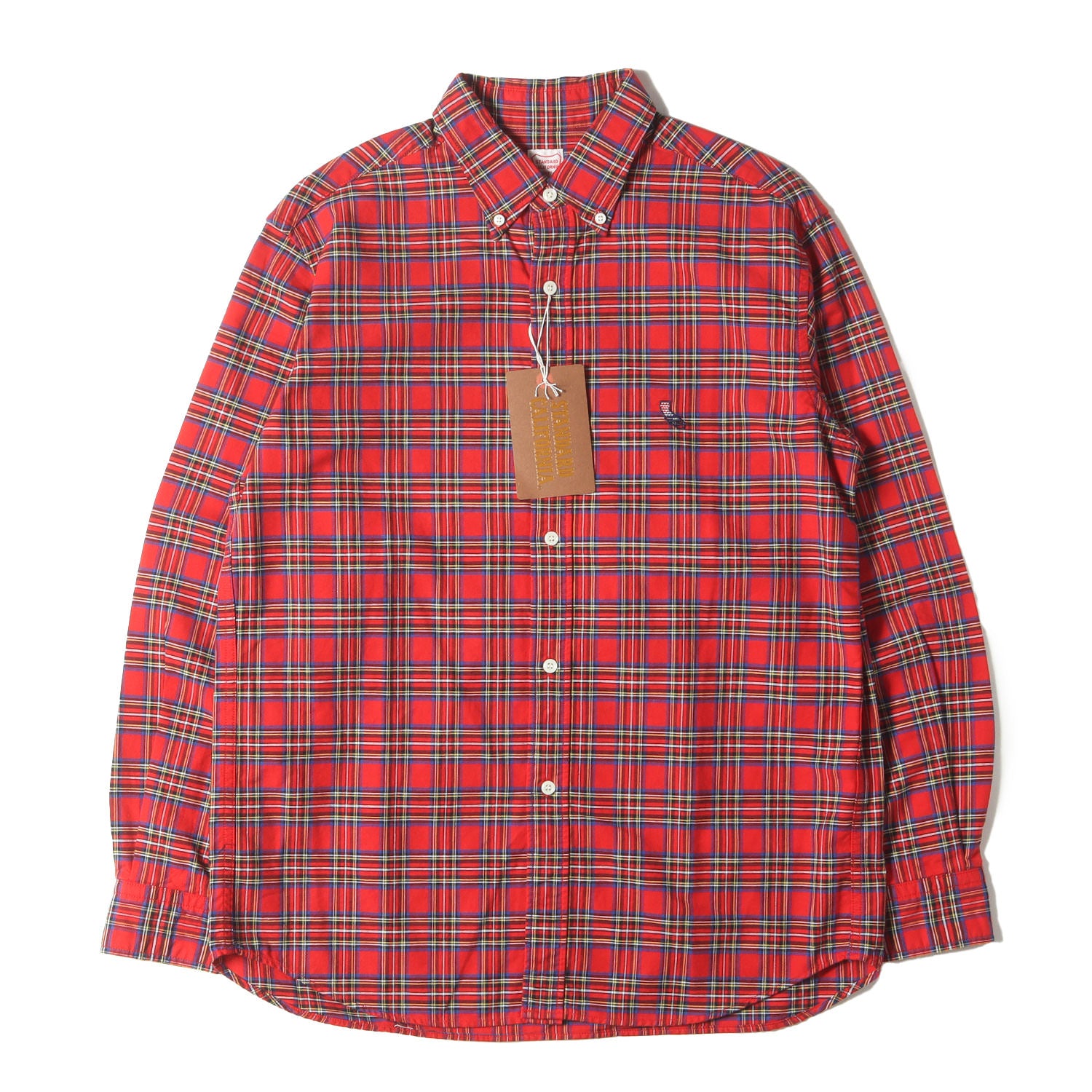 ロイヤルスチュワート タータンチェック ボタンダウン ドレス シャツ