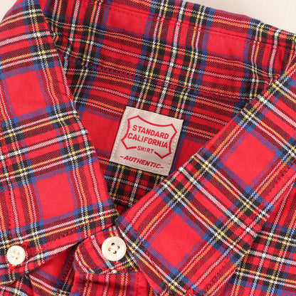 ロイヤルスチュワート タータンチェック ボタンダウン ドレス シャツ (SD Tartan Check B.D Shirt)