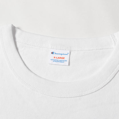 25SS × Champion ロゴ ヘビーウェイト バインダーネック Tシャツ (Champion for SD Exclusive Heavyweight Logo T)