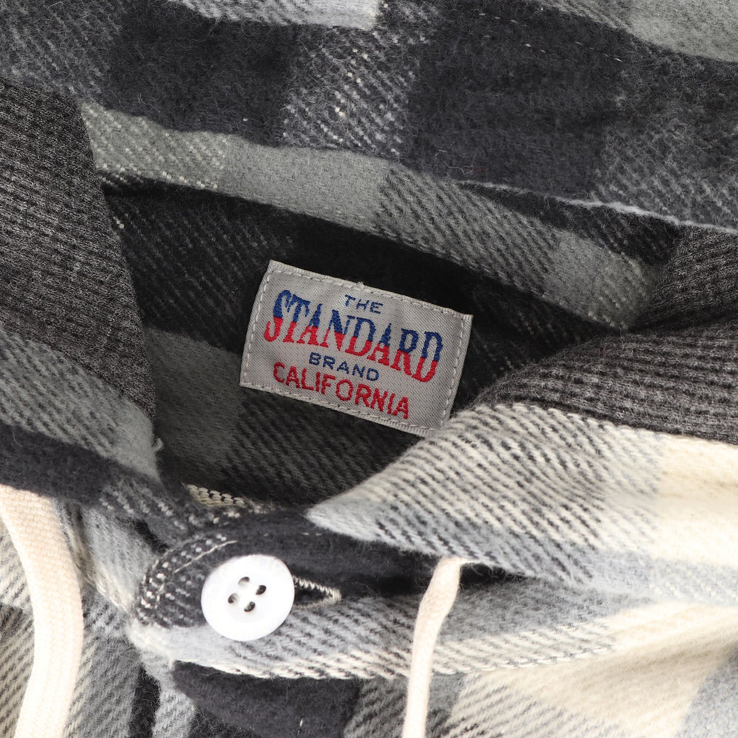 ワンポイント ロゴ 刺繍 チェック フード フランネル シャツ (SD HEAVY FLANNEL CHECK HOOD SHIRT)