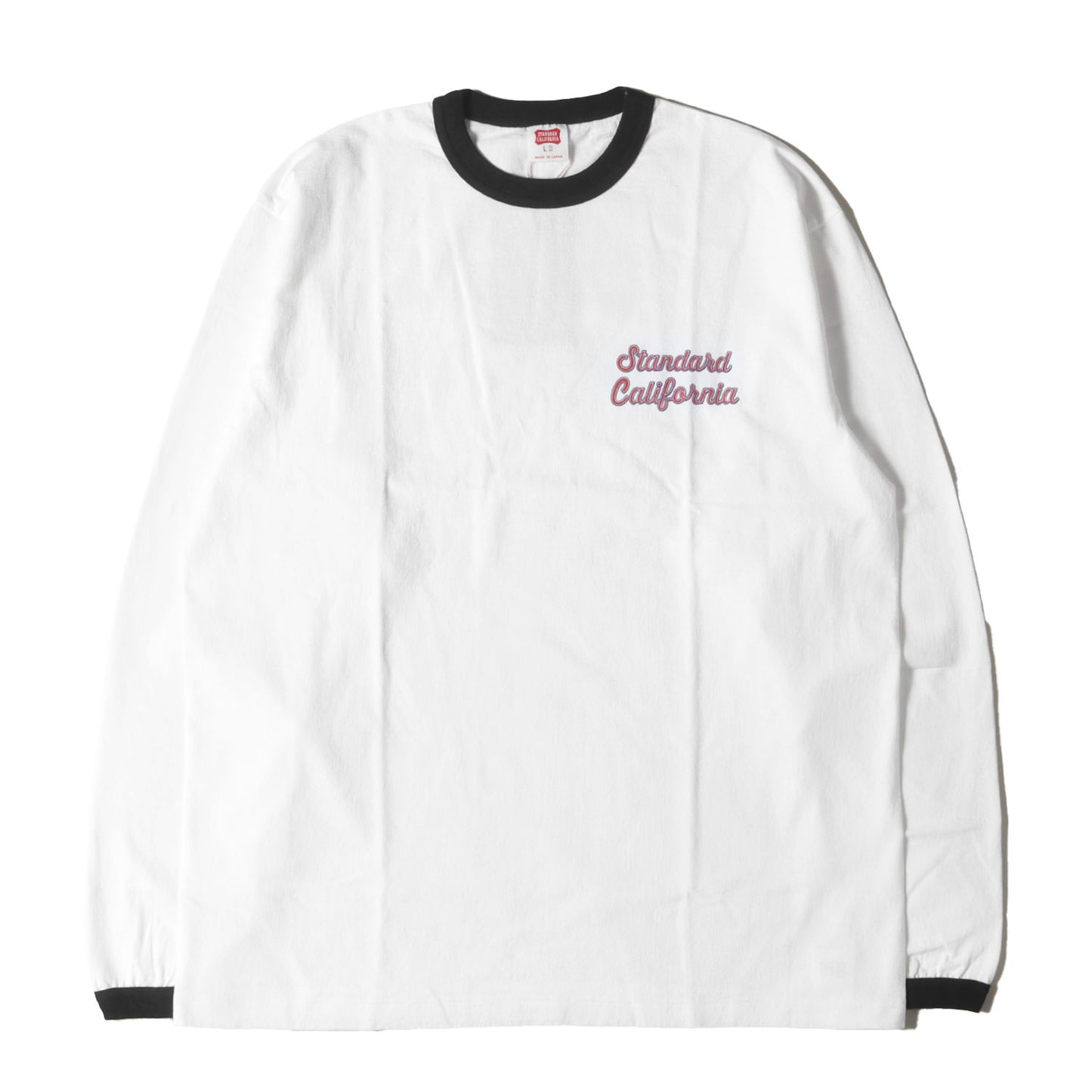 25SS グラフィック ロゴ リンガーネック ロングスリーブ Tシャツ (SD US Cotton Script Logo Ringer Long Sleeve T)