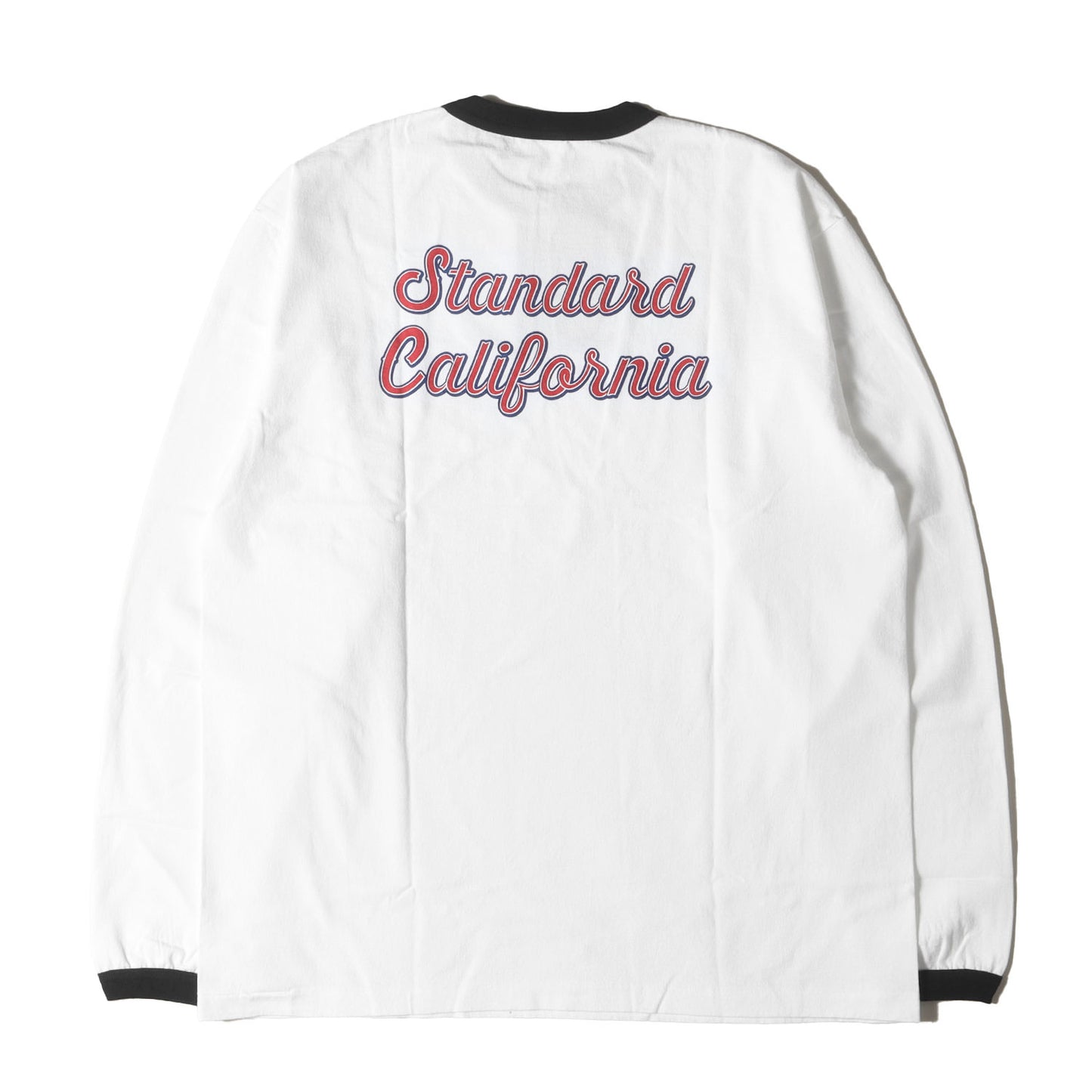 25SS グラフィック ロゴ リンガーネック ロングスリーブ Tシャツ (SD US Cotton Script Logo Ringer Long Sleeve T)