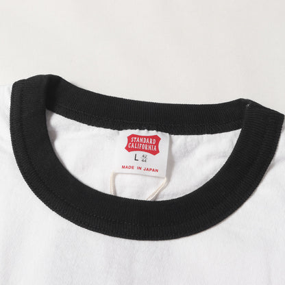 25SS グラフィック ロゴ リンガーネック ロングスリーブ Tシャツ (SD US Cotton Script Logo Ringer Long Sleeve T)