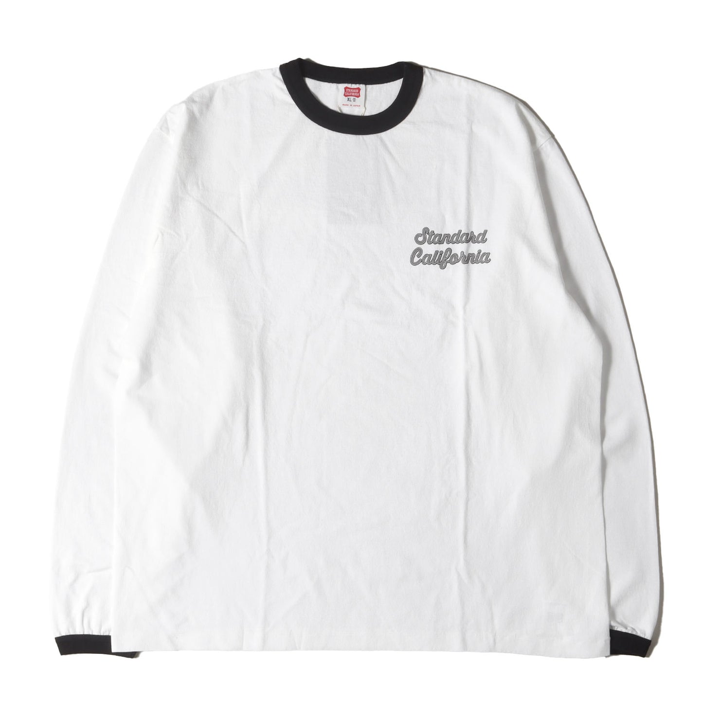 25SS グラフィック ロゴ リンガーネック ロングスリーブ Tシャツ (SD US Cotton Script Logo Ringer Long Sleeve T)