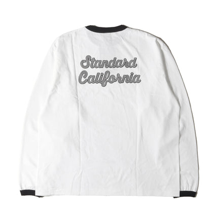 25SS グラフィック ロゴ リンガーネック ロングスリーブ Tシャツ (SD US Cotton Script Logo Ringer Long Sleeve T)