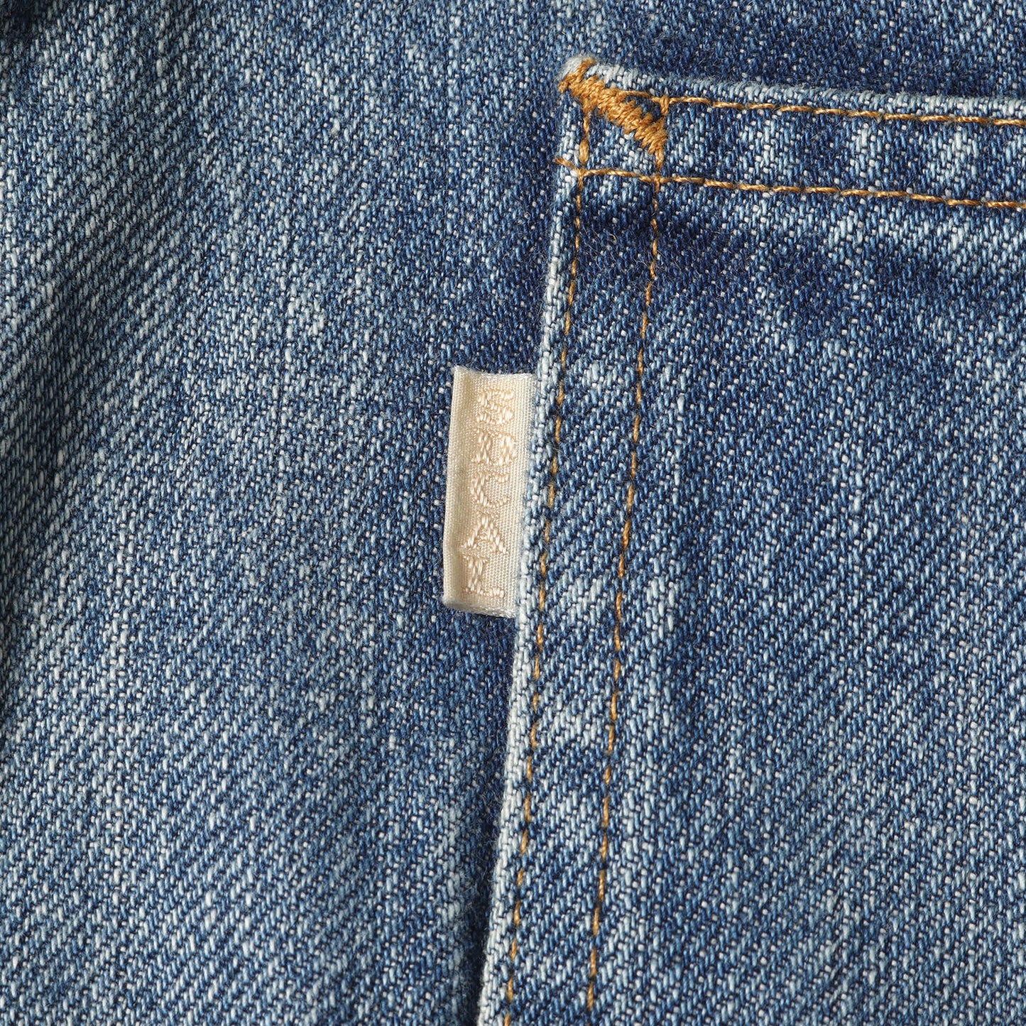 ヴィンテージ ウォッシュ加工 ストレート デニム パンツ (SD 5POCKET DENIM PANTS S906 Vintage Wash) / ジッパーフライ