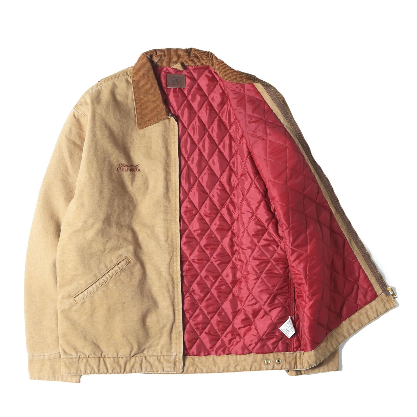 24AW フェード ヴィンテージ加工 ロゴ 刺繍 ダック ジャケット (SD Duck Jacket)