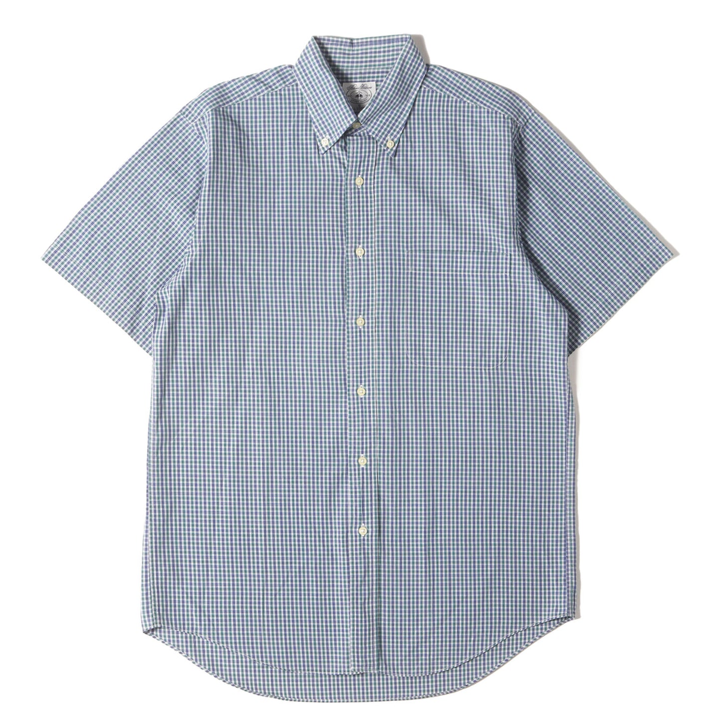 タータンチェック ボタンダウン 半袖 ドレス シャツ (SPORT SHIRT) / MADE IN JAPAN