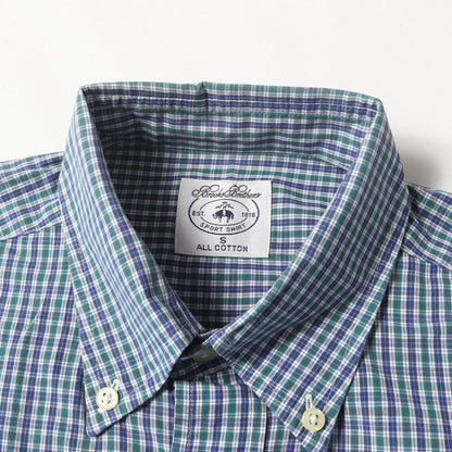 タータンチェック ボタンダウン 半袖 ドレス シャツ (SPORT SHIRT) / MADE IN JAPAN