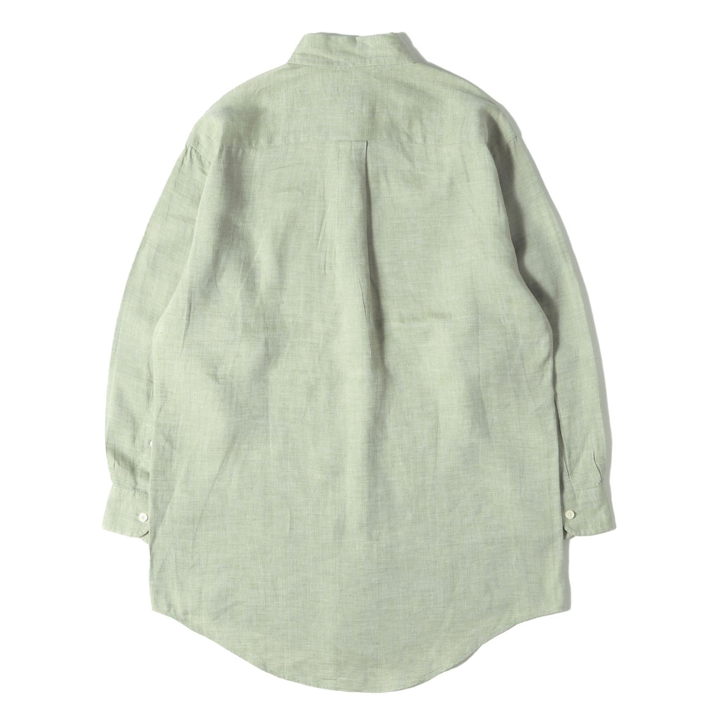 ボタンダウン アイリッシュ リネン シャンブレー クォータースリーブ ドレス シャツ / IRISH LINEN