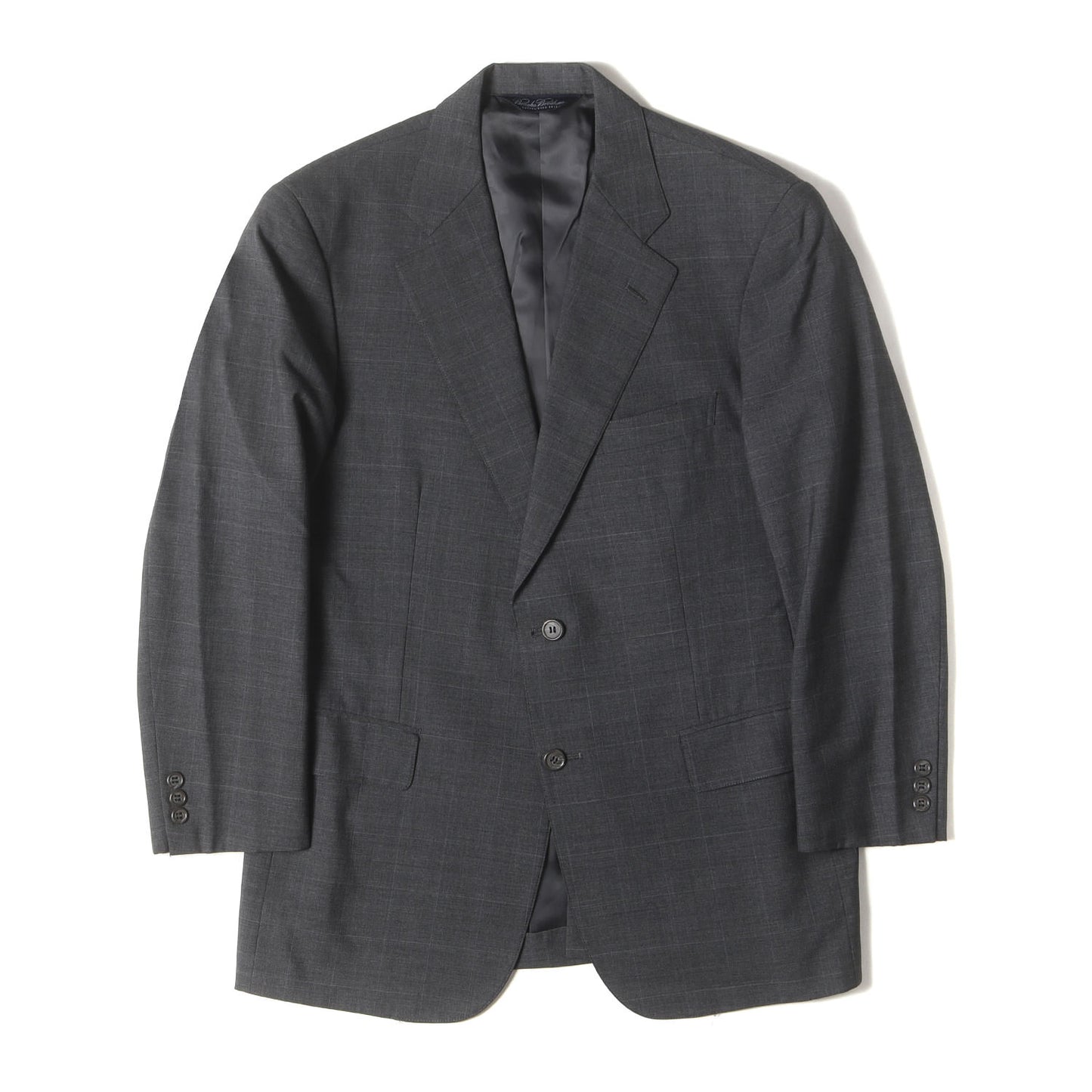 ウインドーペン チェック ウール 2B テーラード ジャケット