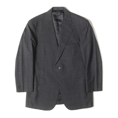 ウインドーペン チェック ウール 2B テーラード ジャケット