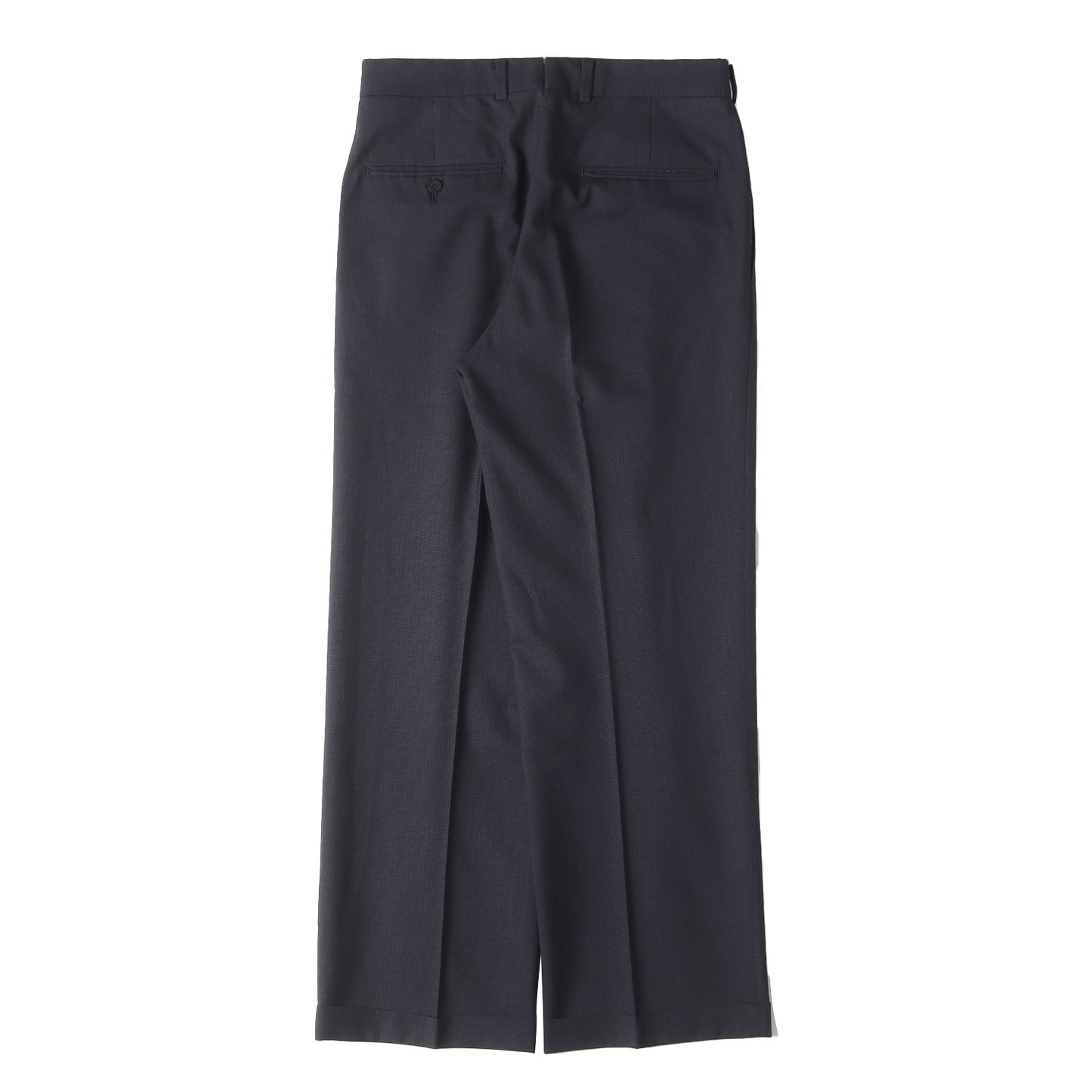 マイクロピンチェック ツータック ウール スラックス パンツ / MADE IN JAPAN