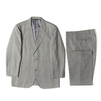 マイクロハウンドトゥース ウール スーツ セットアップ / MADE IN JAPAN