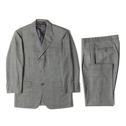 ピンチェック ウール スーツ セットアップ