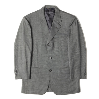 ピンチェック ウール スーツ セットアップ