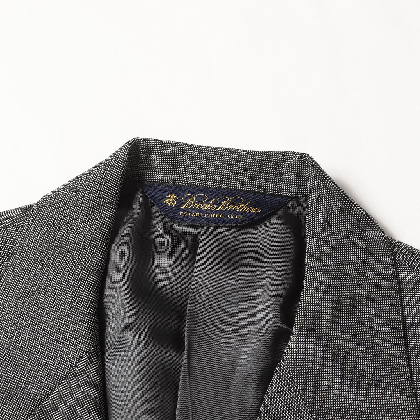 ピンチェック ウール スーツ セットアップ