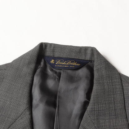 ピンチェック ウール スーツ セットアップ