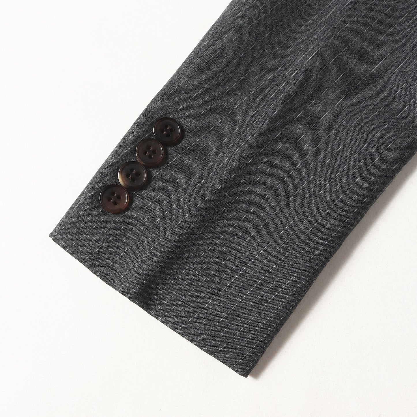 × marcello massarente ピンストライプ ナローラペル ウール 2B テーラード ジャケット / PERSONAL ORDER