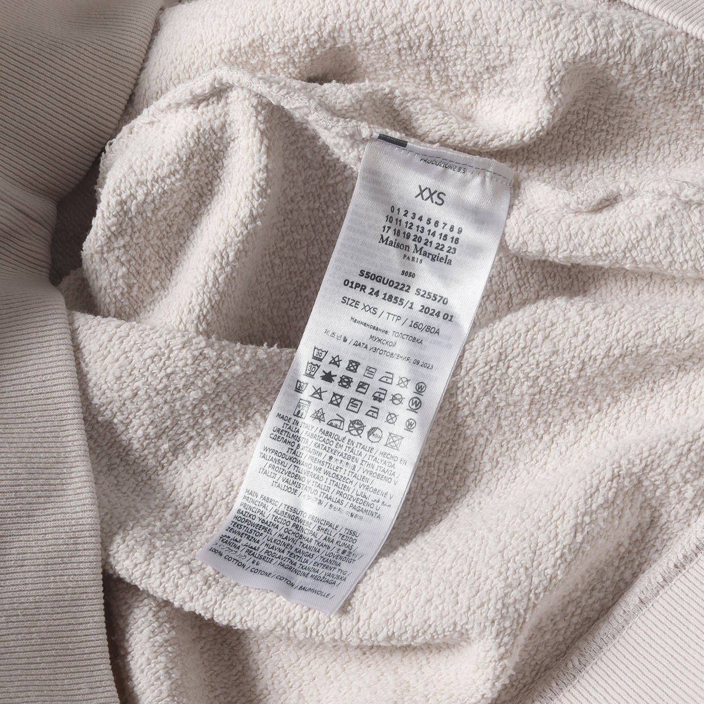 24SS バックプリント ボートネック スウェット (S50GU0222 S25570)