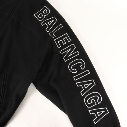 23AW スリーブ ロゴ 刺繍 ハイネック ビッグ サイズ フリース ブルゾン (755106 TJQ32)