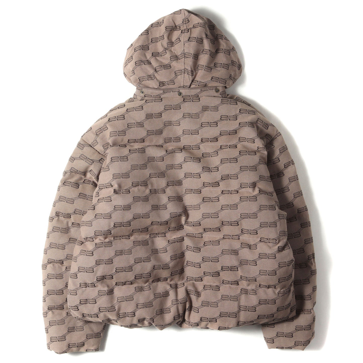 22AW フード付き ロゴジャガード パテッド ジャケット (BB JACKET 681885 TML33)