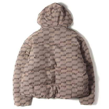 22AW フード付き ロゴジャガード パテッド ジャケット (BB JACKET 681885 TML33)