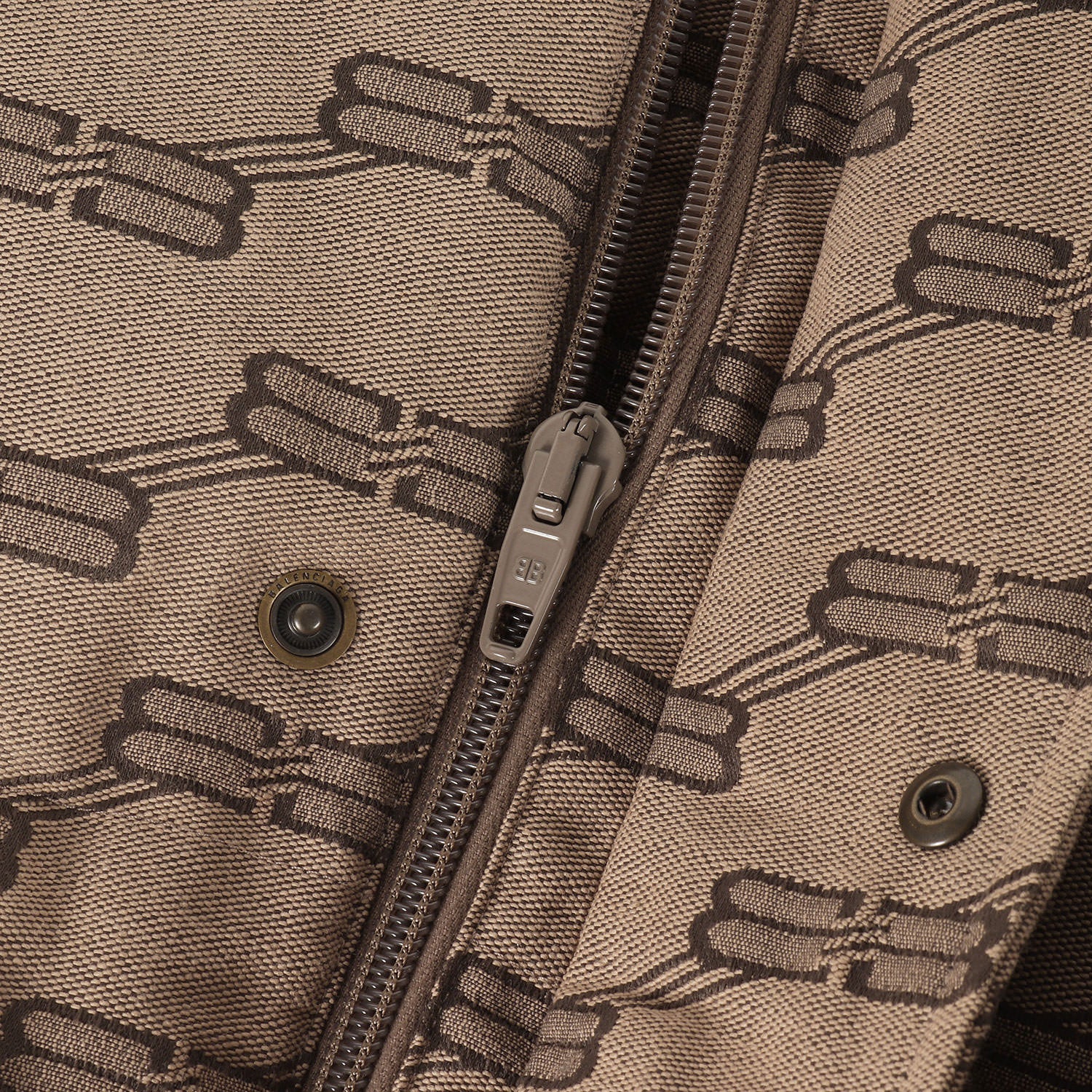 22AW フード付き ロゴジャガード パテッド ジャケット (BB JACKET