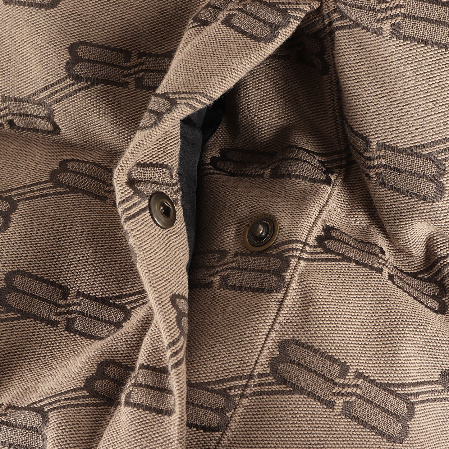 22AW フード付き ロゴジャガード パテッド ジャケット (BB JACKET 681885 TML33)