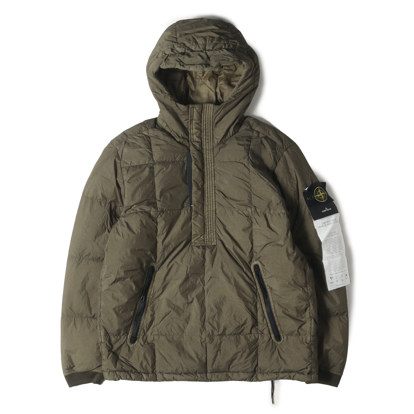 ガーメントダイ ナイロン ハーフジップ プルオーバー ダウンジャケット (691541323)