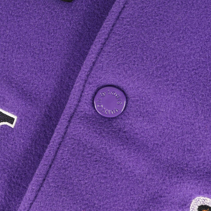 22AW レザースリーブ マルチロゴ パッチ刺繍 メルトン バーシティ ジャケット (RM222 MJY HNL90E)