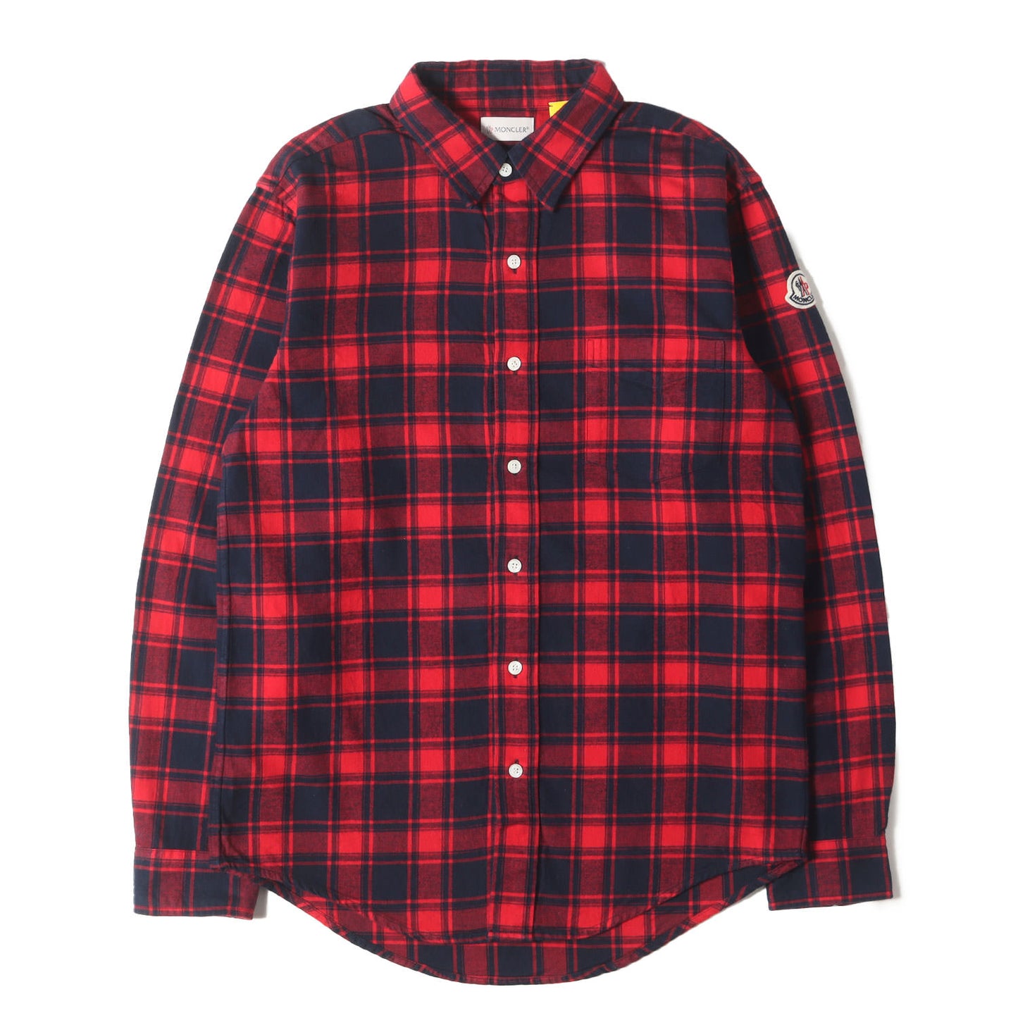 ロゴ アイコン ワッペン 刺繍 フランネル シャツ (CAMICIA E20915201505 54ACK) / 1952 GENIUS