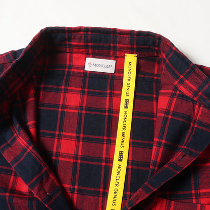 ロゴ アイコン ワッペン 刺繍 フランネル シャツ (CAMICIA E20915201505 54ACK) / 1952 GENIUS